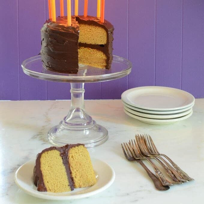 Paleo Vanilla Birthday Cake