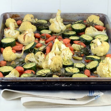 Roasted Carrots Zucchini Cauliflower