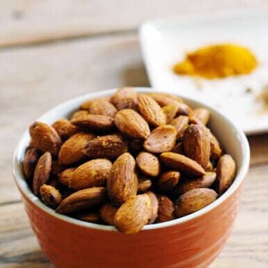 paleo curried almonds