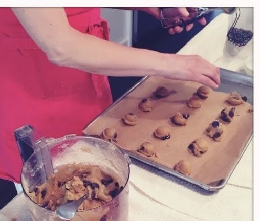 Elana Making Cookies