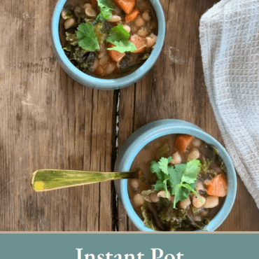 Instant Pot White Bean Soup with Kale