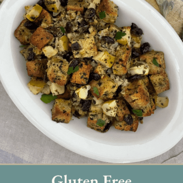 Gluten Free Stuffing with Cranberries and Apples